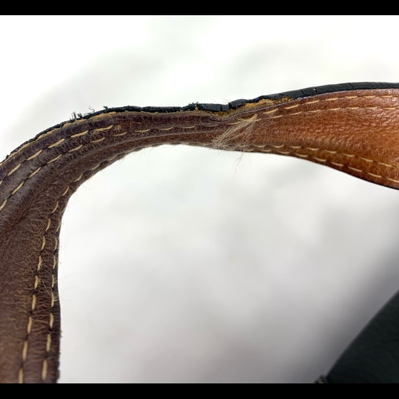 Coach Chelsea Black Pebbled Leather Shoulder Bag Satchel 10134 Purse Turn Lock - Picture 11 of 13